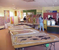 Inside the Balgo art centre