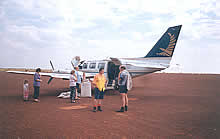 Weekly mail plane at Balgo