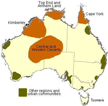 Map of Regions and Communities