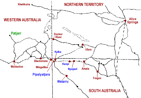 Map of AP{Y communities including Ninuku
