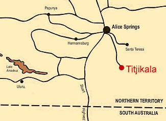 Titjikala region map
